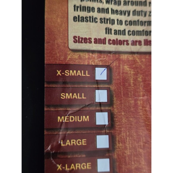 Tough 1 Suede Equitation Chaps Black Size Xsmall - Picture 4 of 5